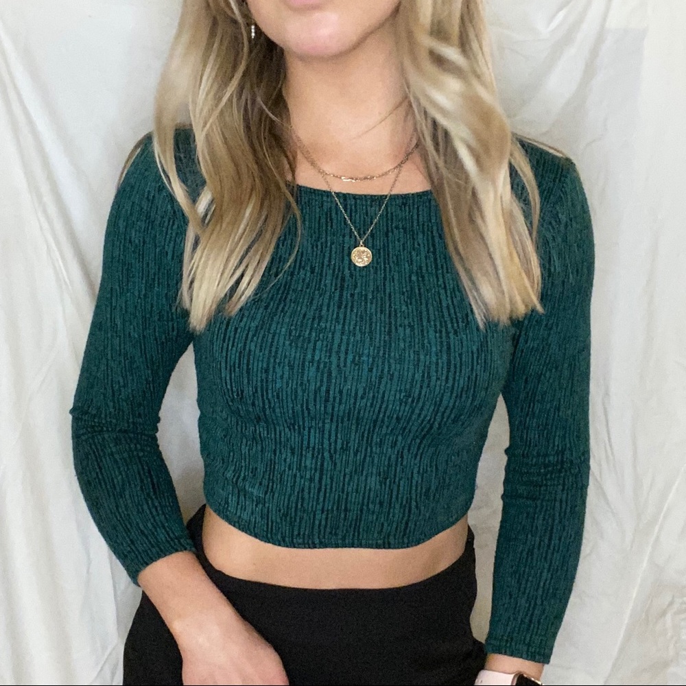 Sparkle & Fade Crop Top ☘️☘️